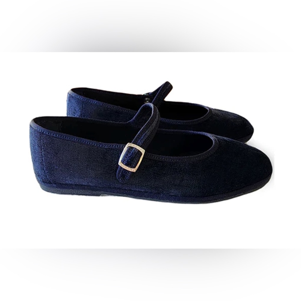 Mar Soreli Blue Mary Jane Flats